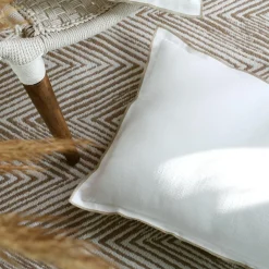 STOF Coussin rectangulaire coton (40 x 60 cm) Helios Blanc New