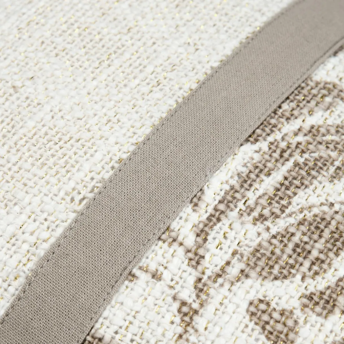 STOF Coussin rectangulaire coton (30 x 50 cm) Hemera Taupe Discount