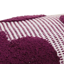 Atmosphera, cru017dateur d'intu017drieur Coussin rectangulaire coton (38 x 58 cm) Poppy Violet Best