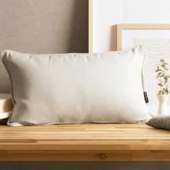 EMINZA Coussin rectangulaire coton (30 x 50 cm) Pixel Beige Hot