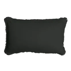 EMINZA Coussin rectangulaire coton (40 x 60 cm) Pixel franges Noir Online
