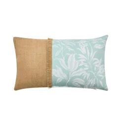 douceur d'intu017drieur Coussin rectangulaire coton (30 x 50 cm) Hera Bleu New