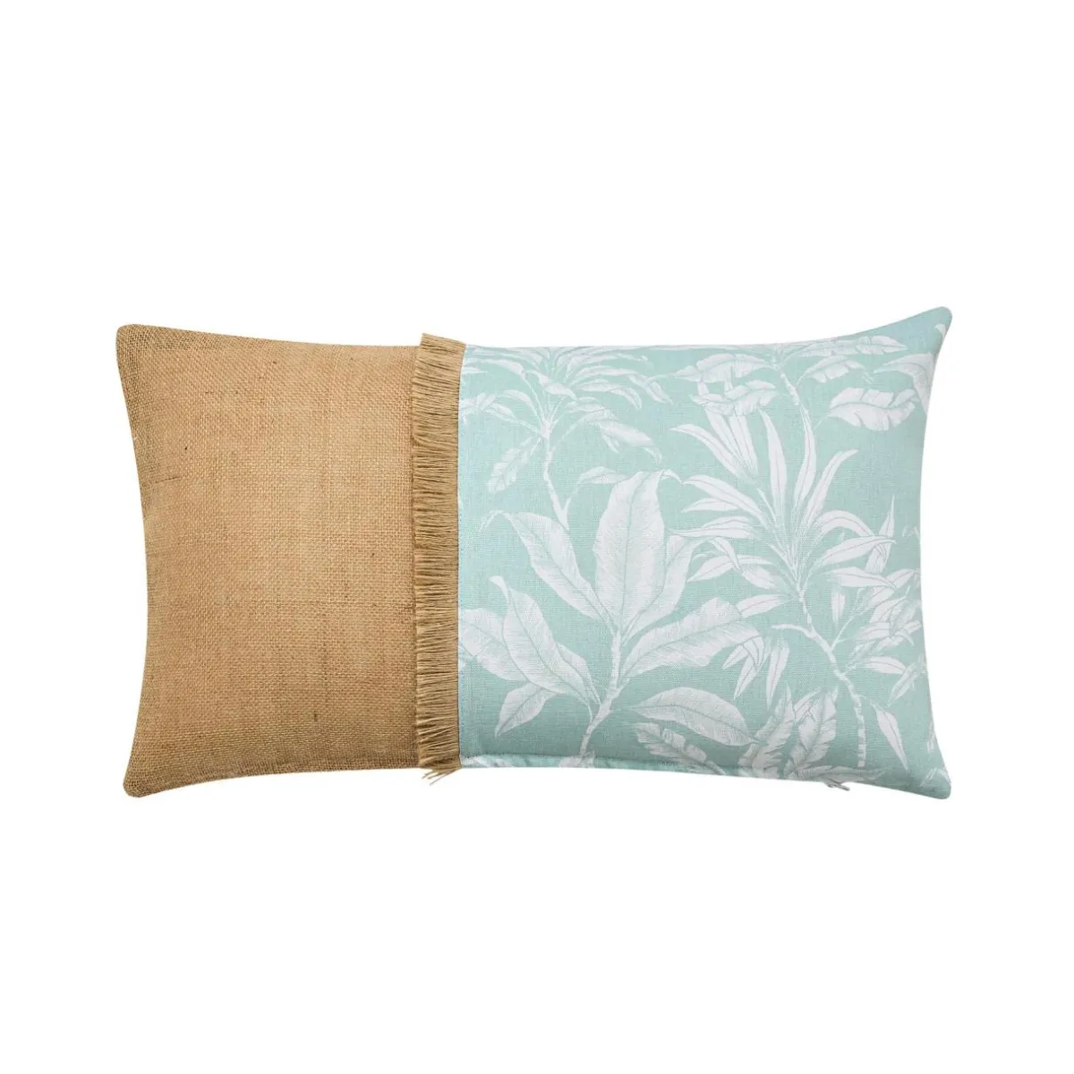 douceur d'intu017drieur Coussin rectangulaire coton (30 x 50 cm) Hera Bleu New