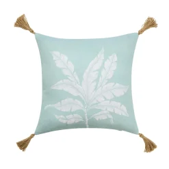 douceur d'intu017drieur Coussin rectangulaire coton (30 x 50 cm) Hera Bleu New