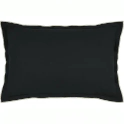 STOF Coussin rectangulaire coton (40 x 60 cm) Helios Noir