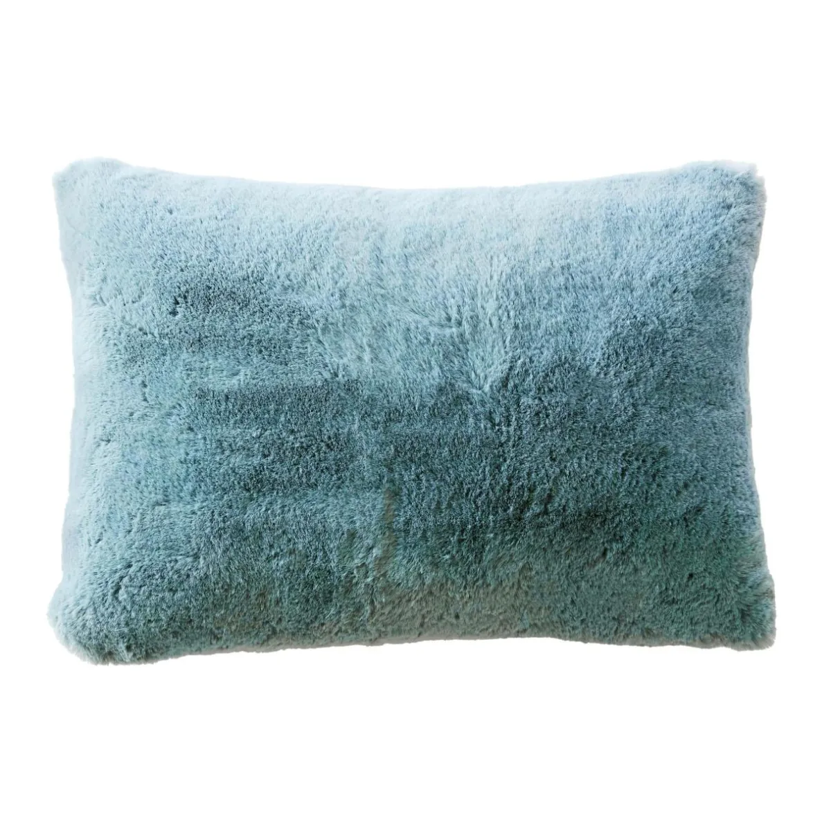 EMINZA Coussin rectangulaire fausse fourrure (40 x 60 cm) Finn Bleu Discount