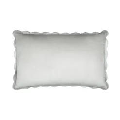 STOF Coussin rectangulaire fausse fourrure (50 x 80 cm) Nebraska perle Gris