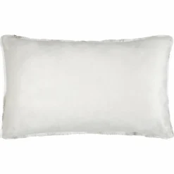 LOVELY CASA Coussin rectangulaire fausse fourrure (80 cm) Harald Beige Best