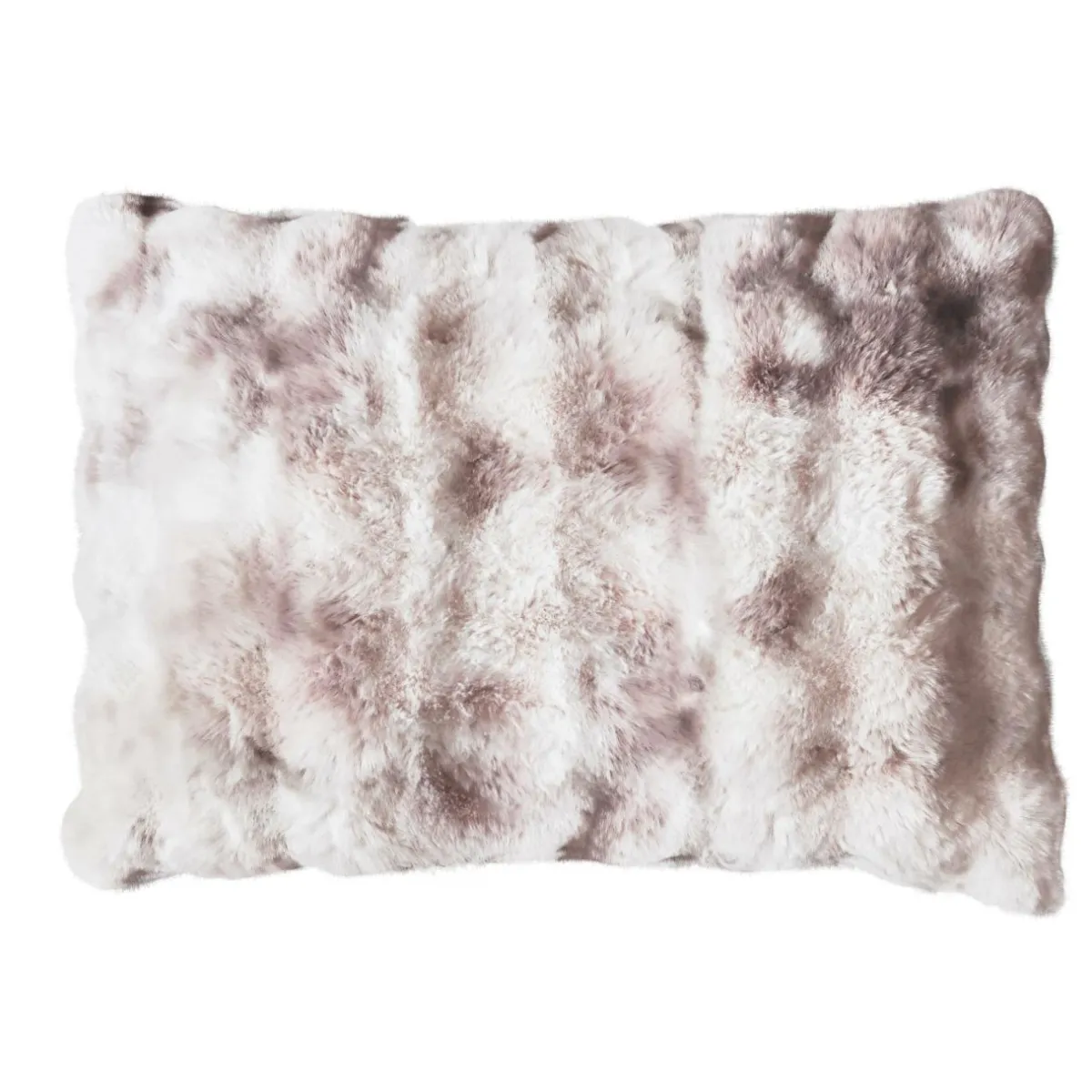 EMINZA Coussin rectangulaire fausse fourrure (50 x 80 cm) Toronto Taupe New