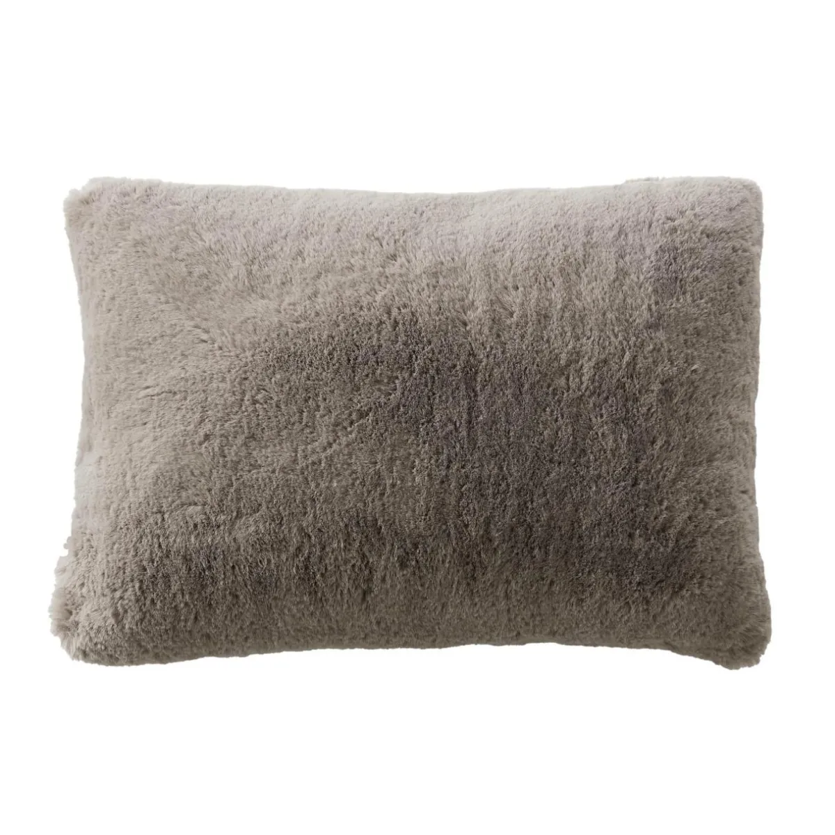 EMINZA Coussin rectangulaire fausse fourrure (40 x 60 cm) Finn Taupe