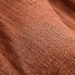 EMINZA Coussin rectangulaire gaze de coton (40 x 60 cm) Gaïa Terracotta Discount