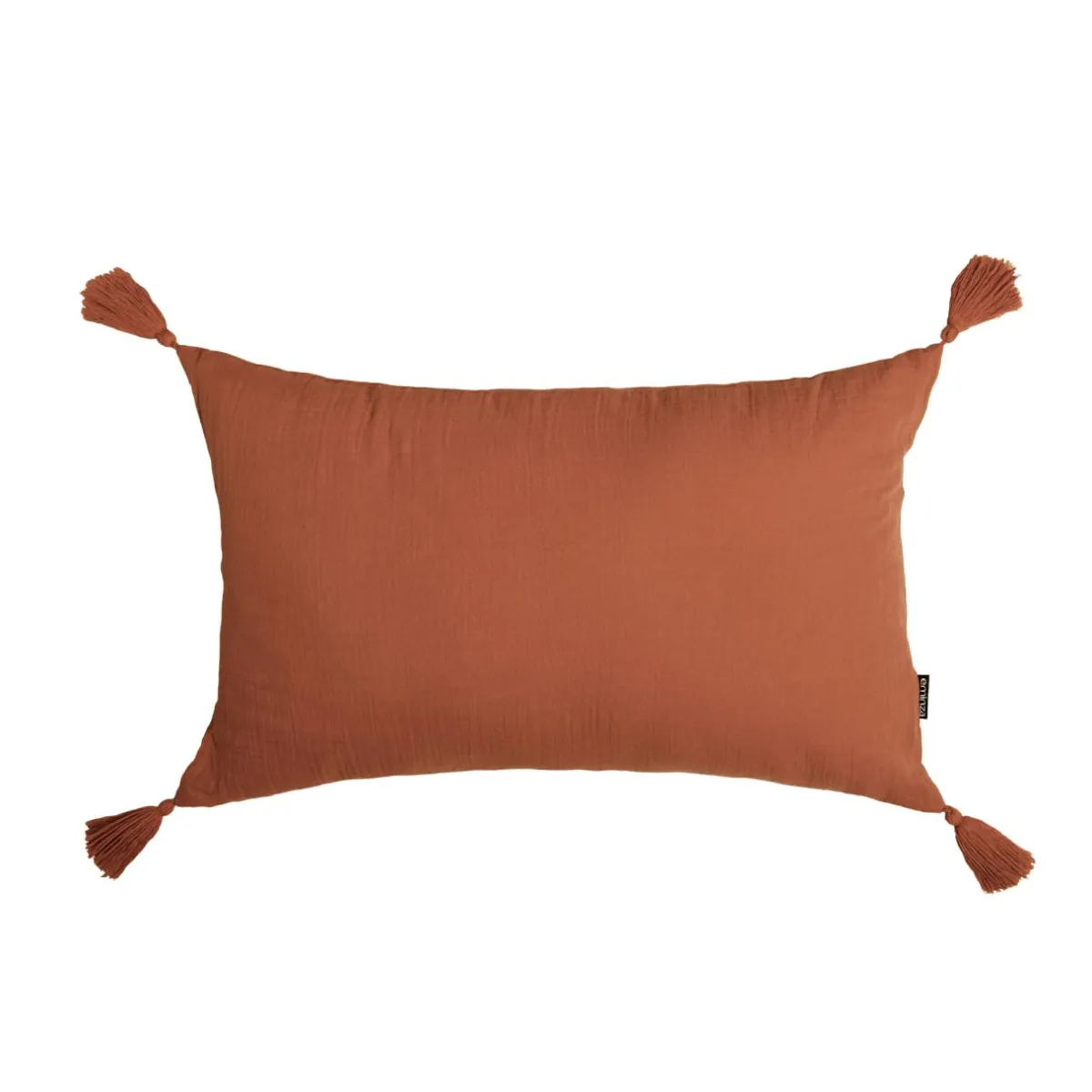 EMINZA Coussin rectangulaire gaze de coton (40 x 60 cm) Gaïa Terracotta Discount