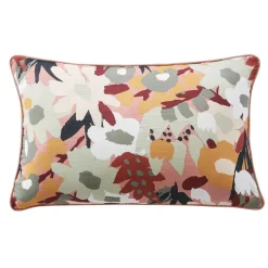 EMINZA Coussin rectangulaire gaze de coton (40 x 60 cm) Azel Multicolore New