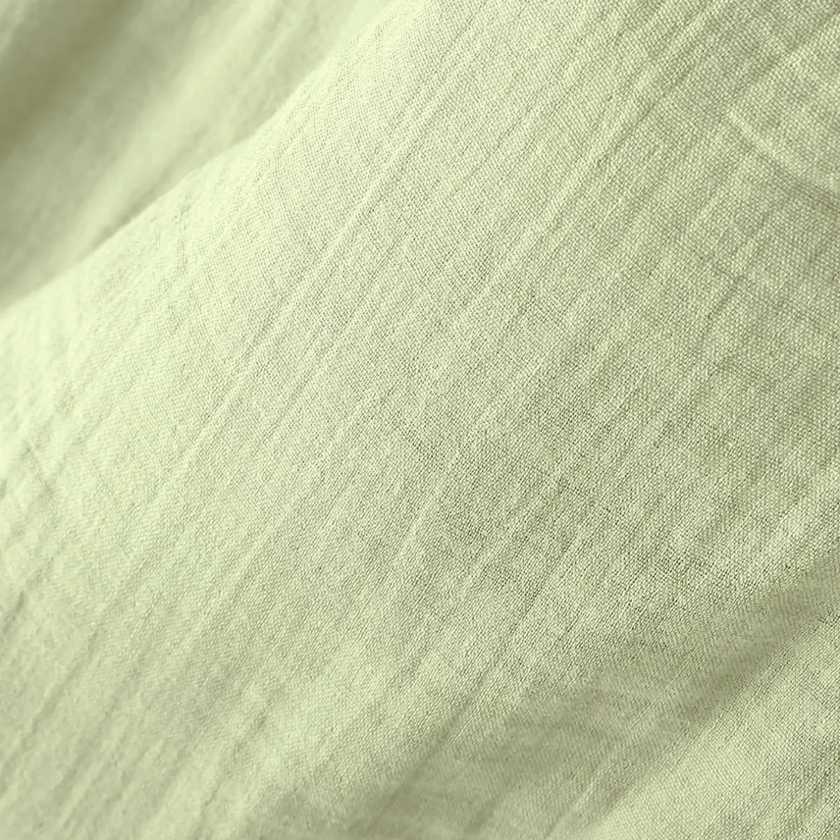 EMINZA Coussin rectangulaire gaze de coton (40 x 60 cm) Gaïa Vert tilleul New