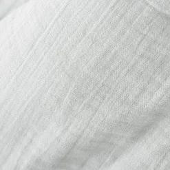 EMINZA Coussin rectangulaire gaze de coton (40 x 60 cm) Gaïa Gris nuage Gris clair Sale