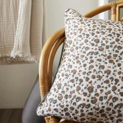 EMINZA Coussin rectangulaire gaze de coton (40 x 60 cm) Rosa Marron Sale