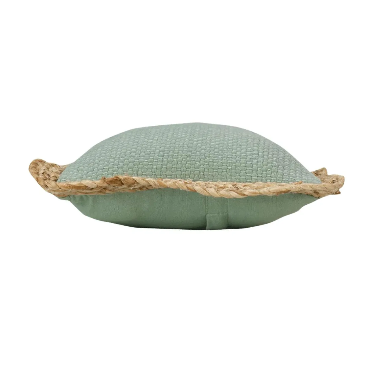 DOUCEUR D'INTERIEUR Coussin rectangulaire jute et coton (30 x 50 cm) Akina Vert sauge Outlet