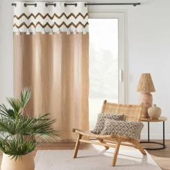 douceur d'intu017drieur Coussin rectangulaire macramé (30 x 50 cm) Indy Taupe Online