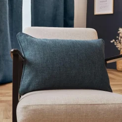 EMINZA Coussin rectangulaire tissé (40 x 60 cm) Alba Bleu Outlet