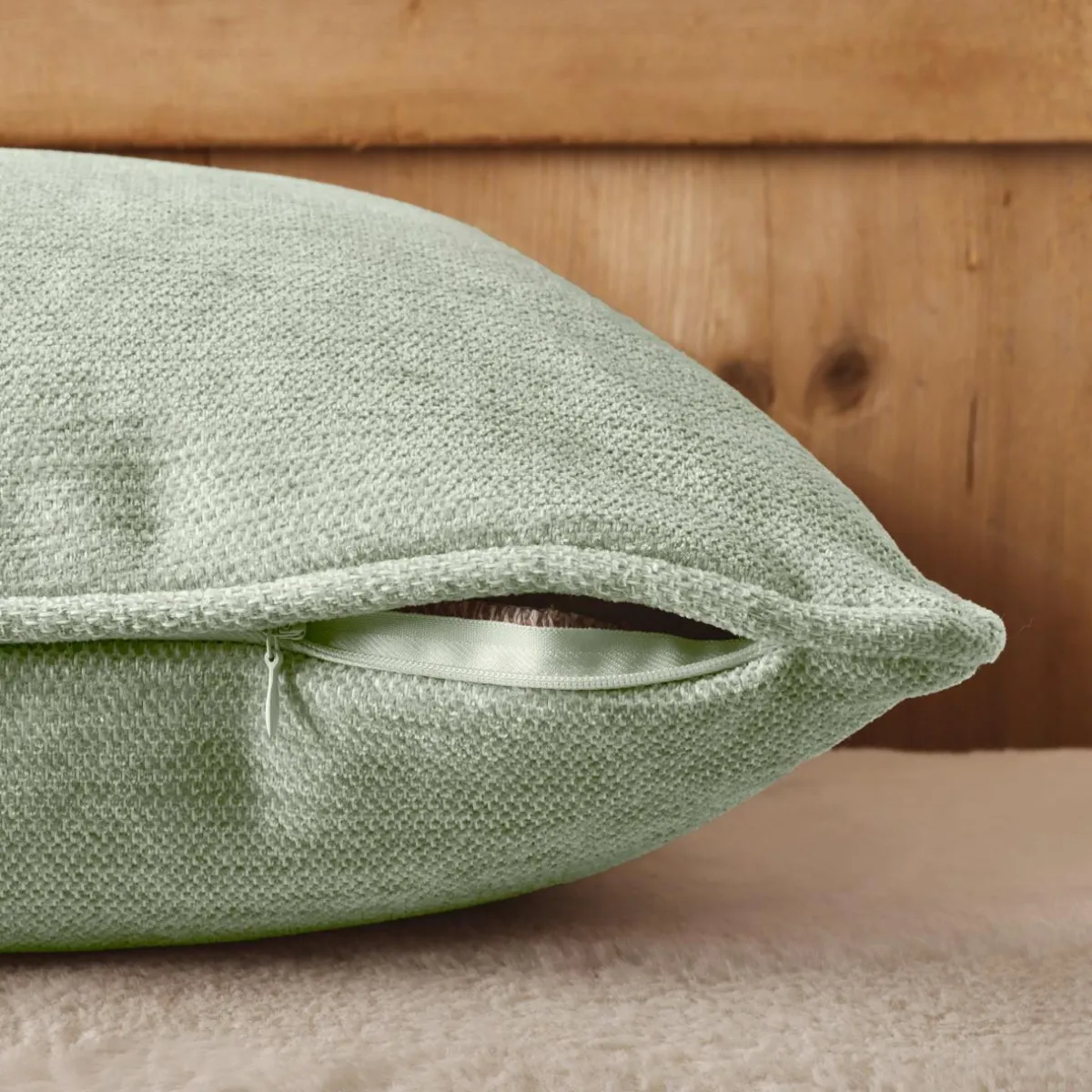 EMINZA Coussin rectangulaire tissé (40 x 60 cm) Magnus Vert Eucalyptus
