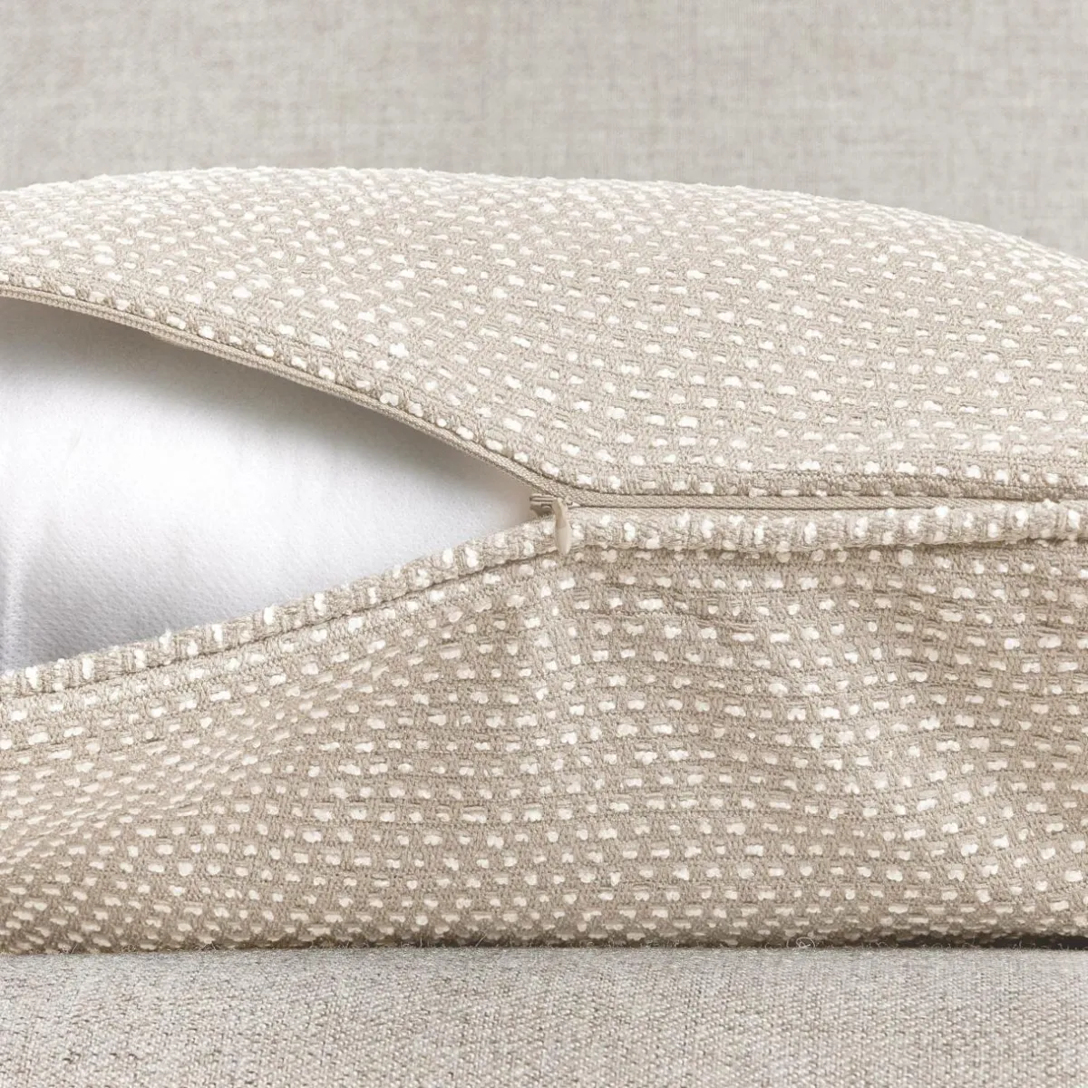 EMINZA Coussin rectangulaire tissé (40 x 60 cm) Oscar Taupe Outlet