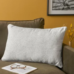 EMINZA Coussin rectangulaire tissé (40 x 60 cm) Oscar perle Gris Clearance