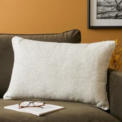 EMINZA Coussin rectangulaire tissé (40 x 60 cm) Oscar Ivoire Outlet