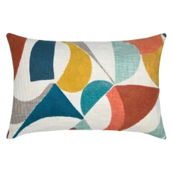 STOF Coussin rectangulaire tufté (40 x 60 cm) Blokken Multicolore Outlet