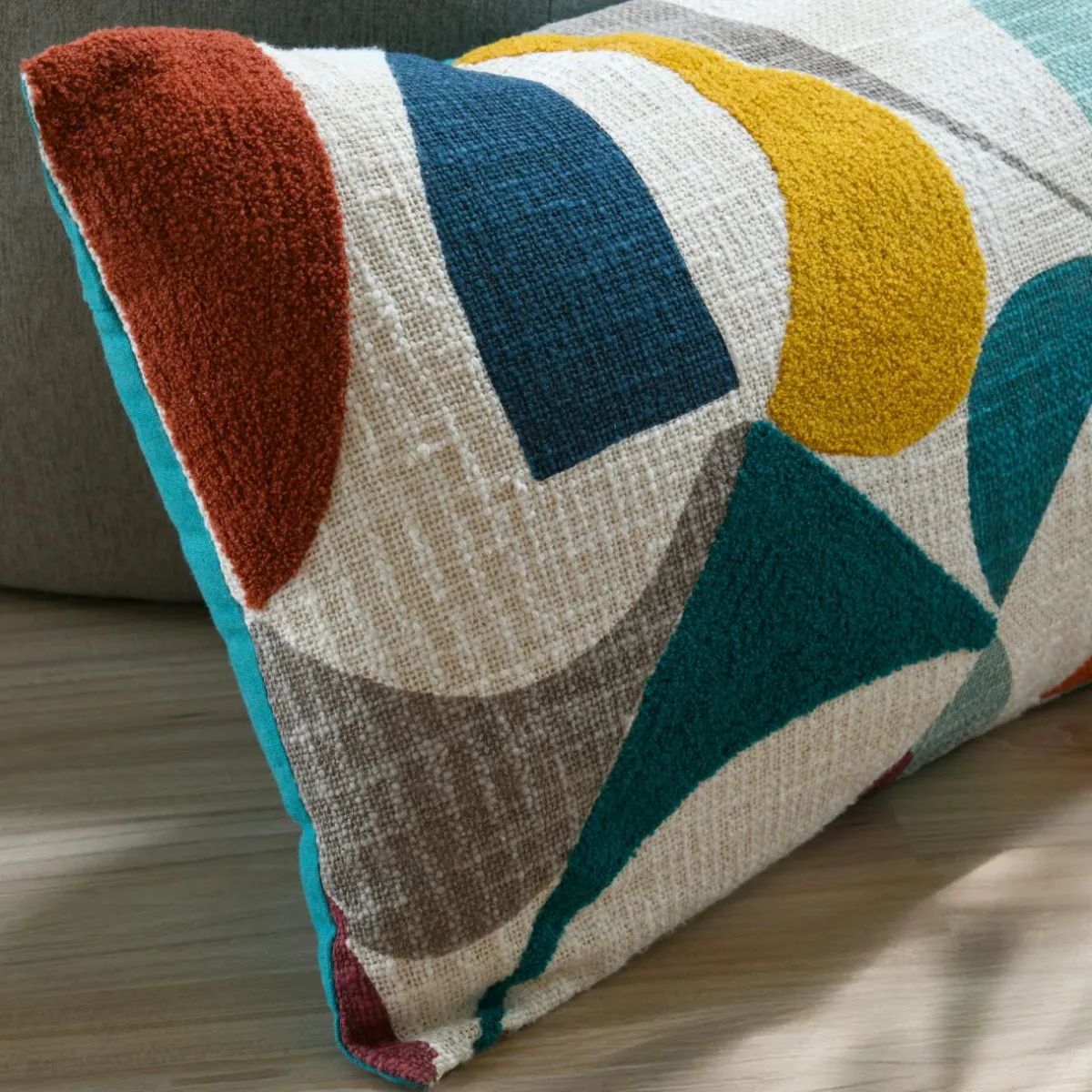 STOF Coussin rectangulaire tufté (40 x 60 cm) Blokken Multicolore Outlet