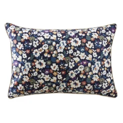 EMINZA Coussin rectangulaire velours (40 x 60 cm) Dolores Bleu New