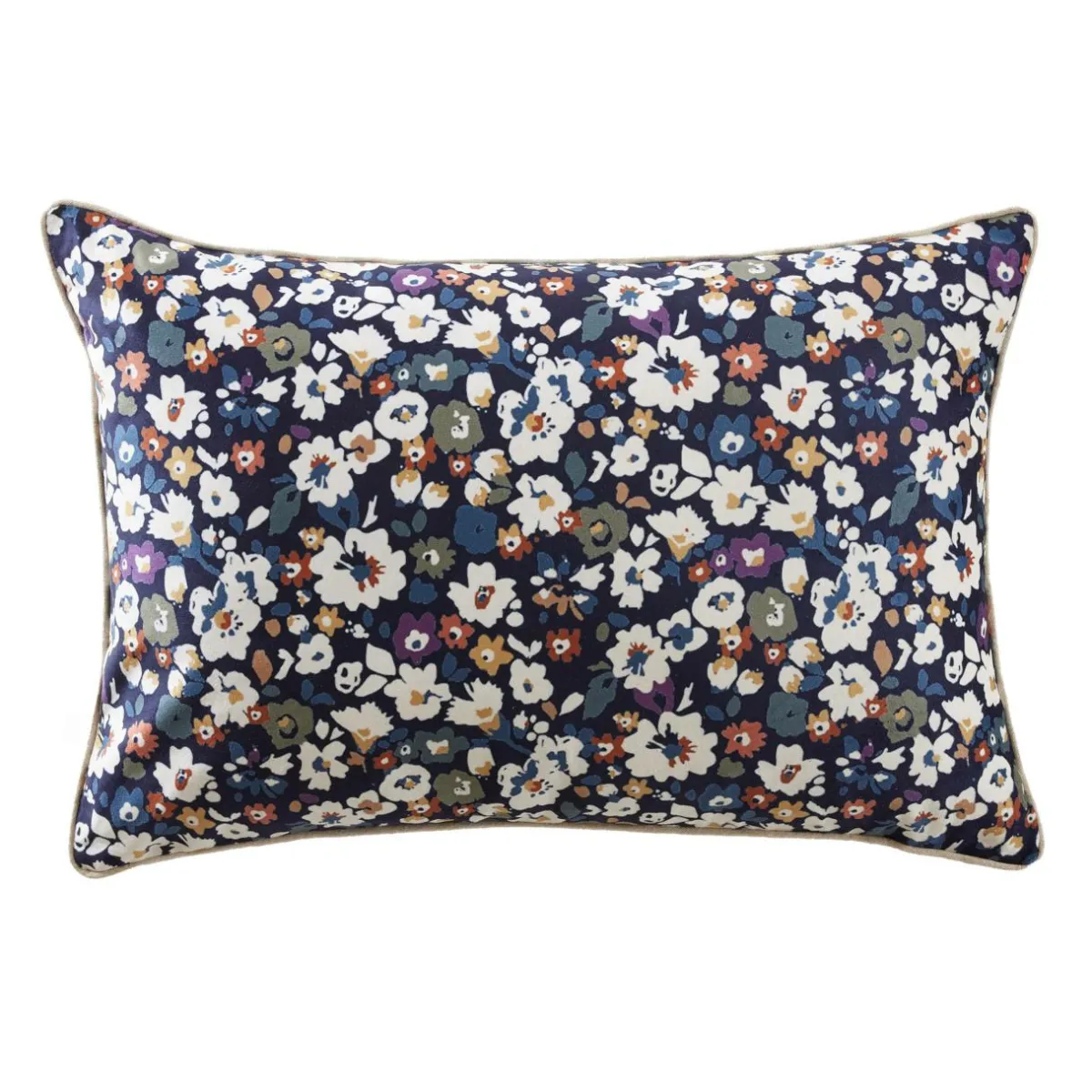 EMINZA Coussin rectangulaire velours (40 x 60 cm) Dolores Bleu New