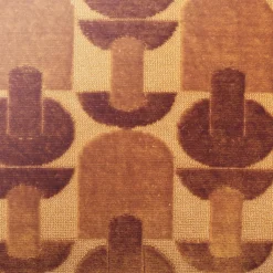 Atmosphera, cru017dateur d'intu017drieur Coussin rectangulaire velours (30 x 50 cm) Luna Jaune ocre Outlet