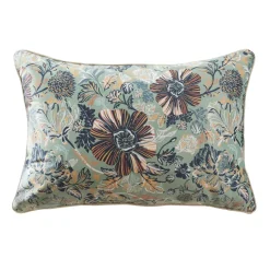 EMINZA Coussin rectangulaire velours (40 x 60 cm) Dolores Vert Outlet