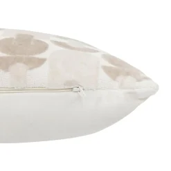 Atmosphera, cru017dateur d'intu017drieur Coussin rectangulaire velours (35 x 75 cm) Luna Ecru Outlet