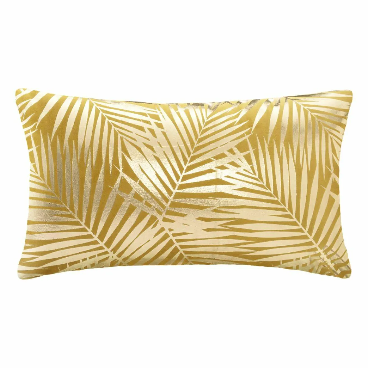 ATMOSPHERA Coussin rectangulaire velours (30 x 50 cm) Or Tropic Jaune ocre Discount