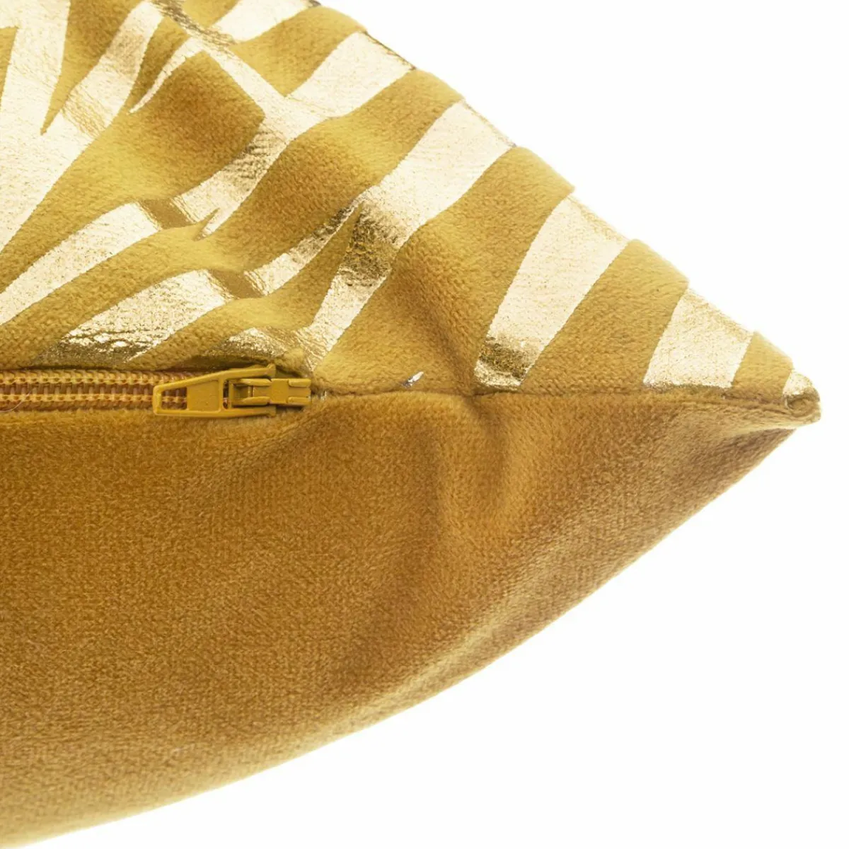 ATMOSPHERA Coussin rectangulaire velours (30 x 50 cm) Or Tropic Jaune ocre Discount