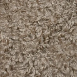 STOF Coussin rond bouclette (40 cm) Cosylife Taupe Discount