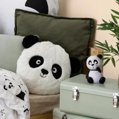 Atmosphera cru017dateur d'intu017drieur for kids Coussin rond enfant (27 cm) Panda Blanc Best