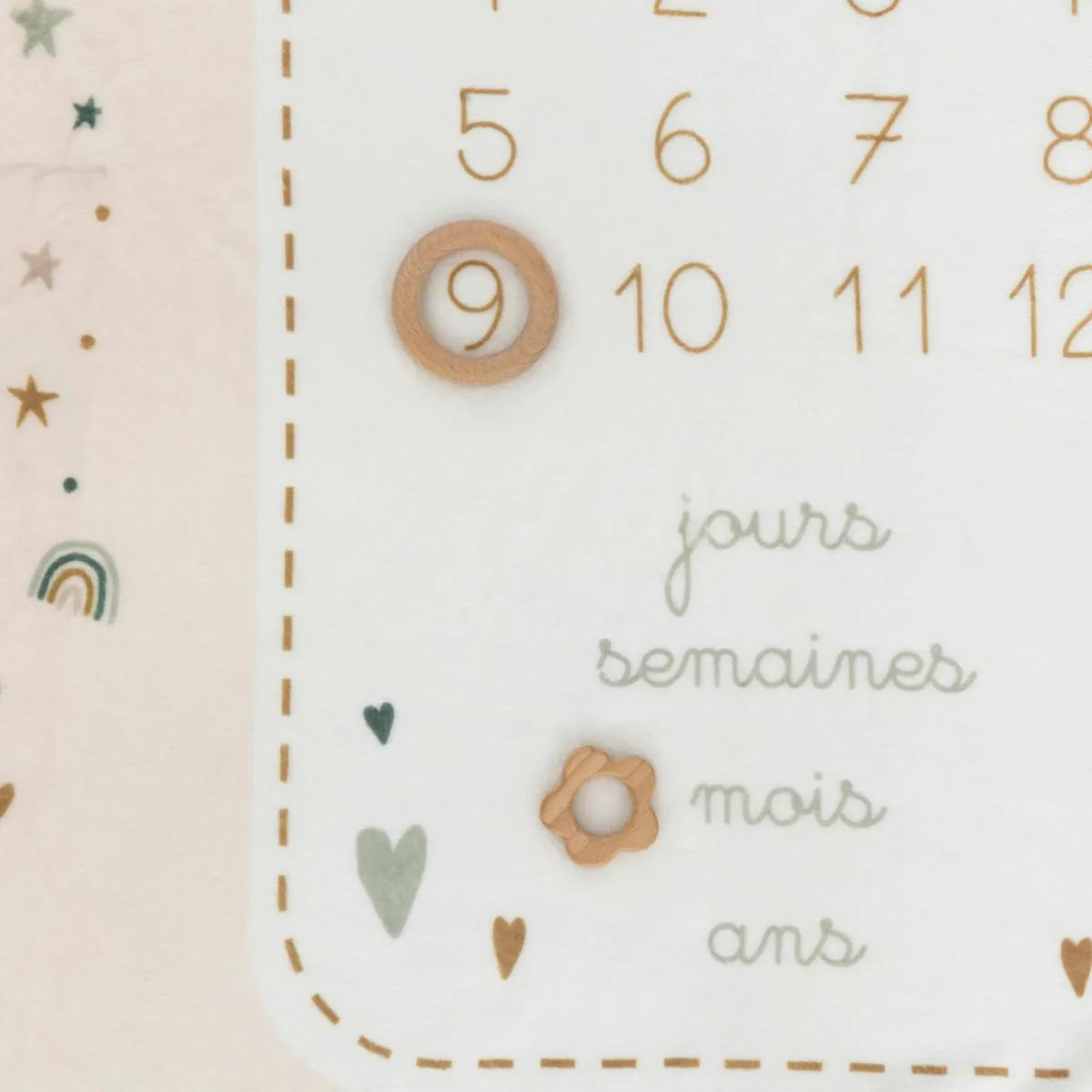 Atmosphera, cru017dateur d'intu017drieur Couverture étape bébé (120 x 80 cm) Arc en ciel Multicolore Hot