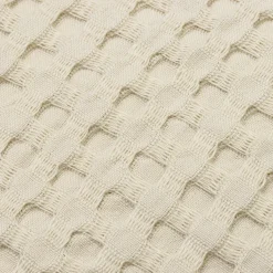 EMINZA Couvre-lit coton nid d'abeille (220 x 250 cm) Maya pampa Beige Outlet