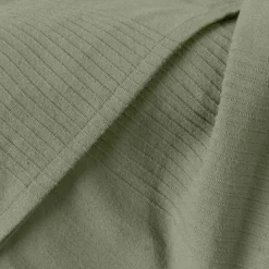 EMINZA Couvre-lit coton tissé (180 x 220 cm) Léa Vert romarin Sale