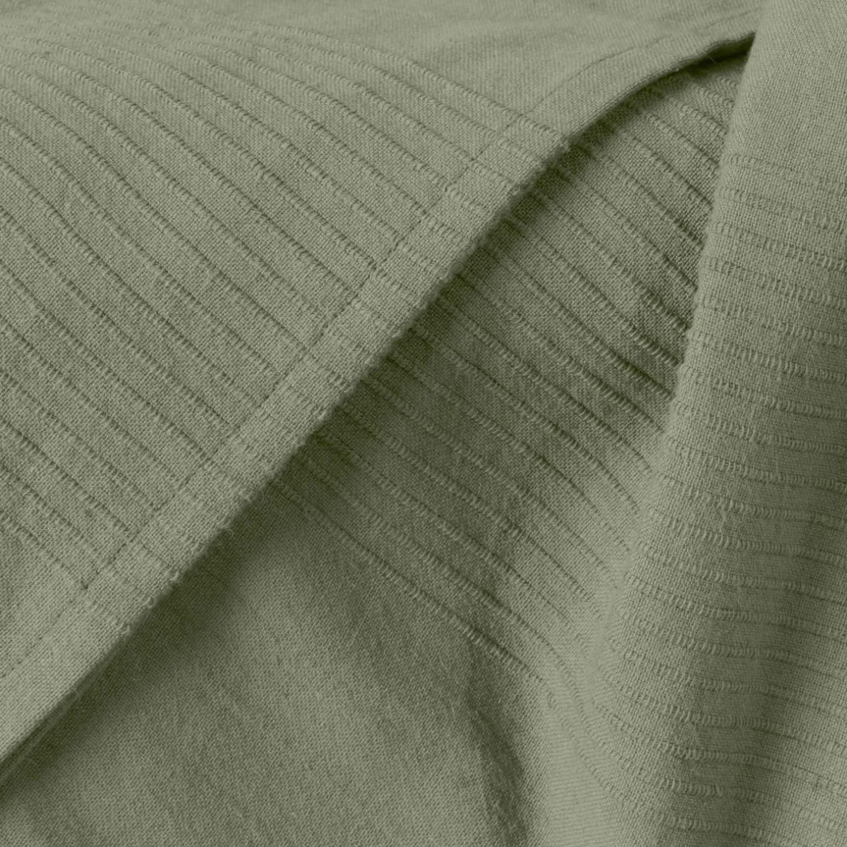 EMINZA Couvre-lit coton tissé (180 x 220 cm) Léa Vert romarin Sale