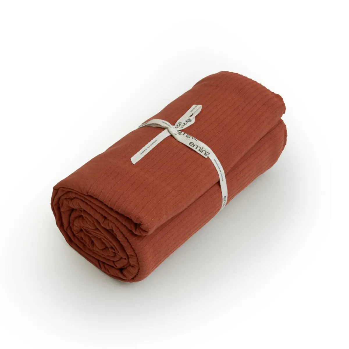 EMINZA Couvre-lit coton tissé (220 x 250 cm) Léa Terracotta Clearance
