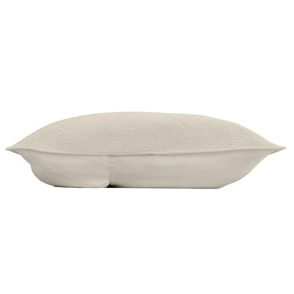 douceur d'intu017drieur Couvre-lit matelassé et deux taies d'oreiller (240 x 260 cm) Romane Beige Ecru