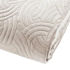douceur d'intu017drieur Couvre-lit matelassé et deux taies d'oreiller (240 x 260 cm) Solange Ecru Clearance
