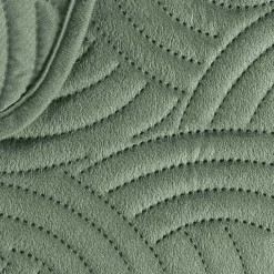 douceur d'intu017drieur Couvre-lit matelassé et deux taies d'oreiller (220 x 240 cm) Solange cédre Vert Online