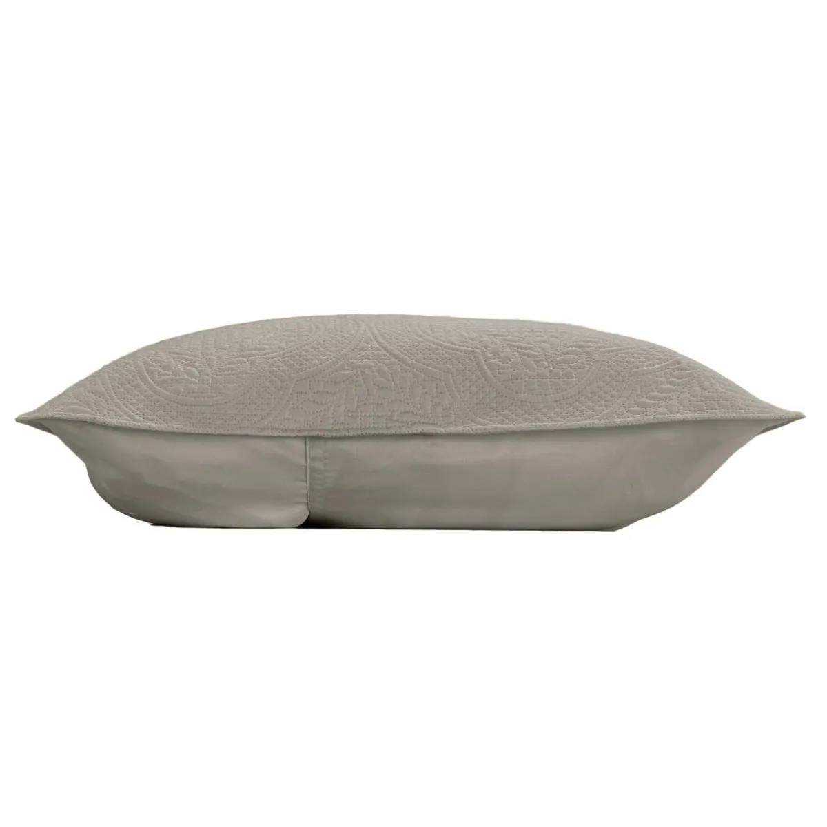 douceur d'intu017drieur Couvre-lit matelassé et deux taies d'oreiller (240 x 260 cm) Romane Gris Outlet