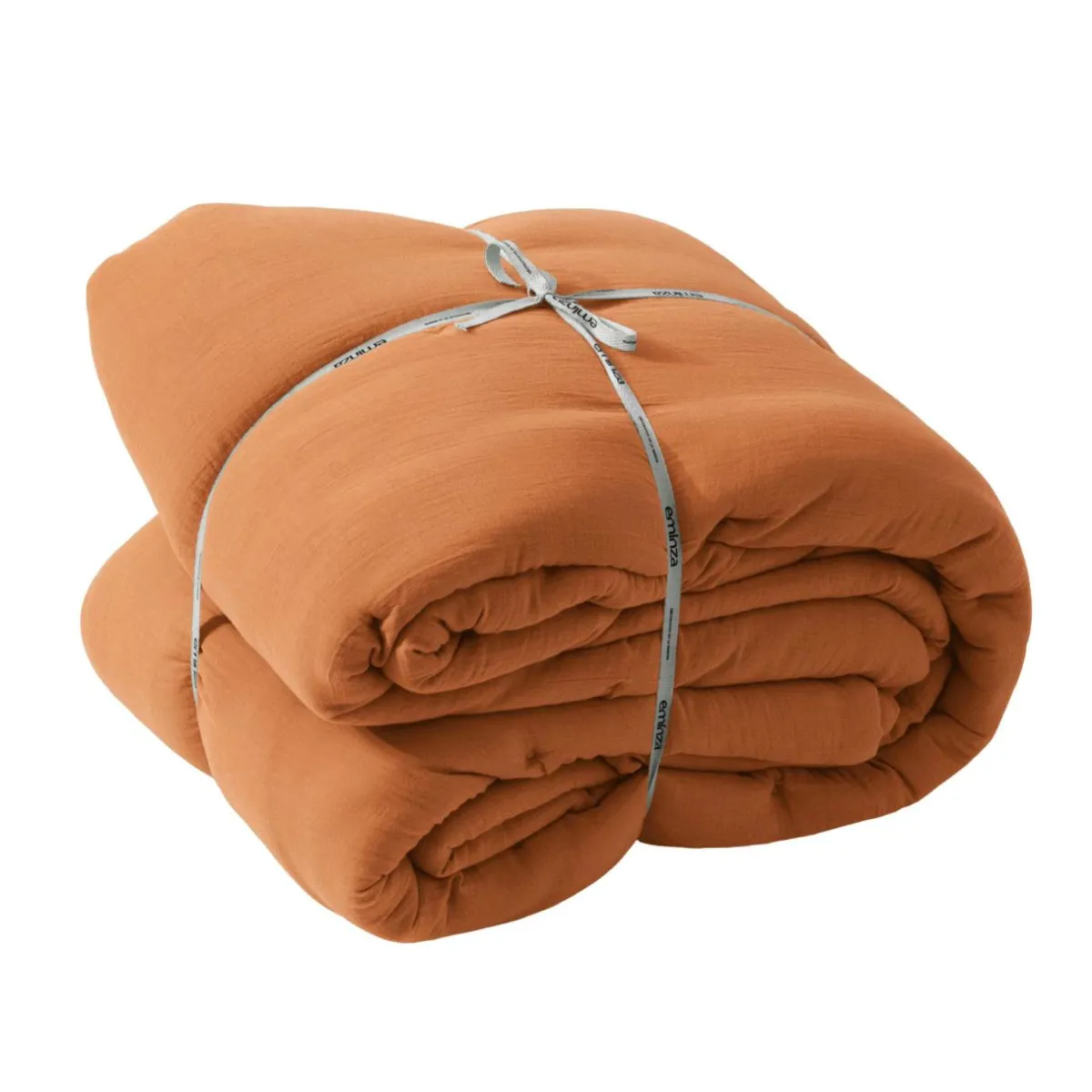 EMINZA Couvre-lit matelassé gaze de coton (260 x 240 cm) Gaïa Abricot Online