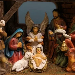 KAEMINGK Crèche de Noël complète et lumineuse (H15 cm) Sainte-Julia Sale