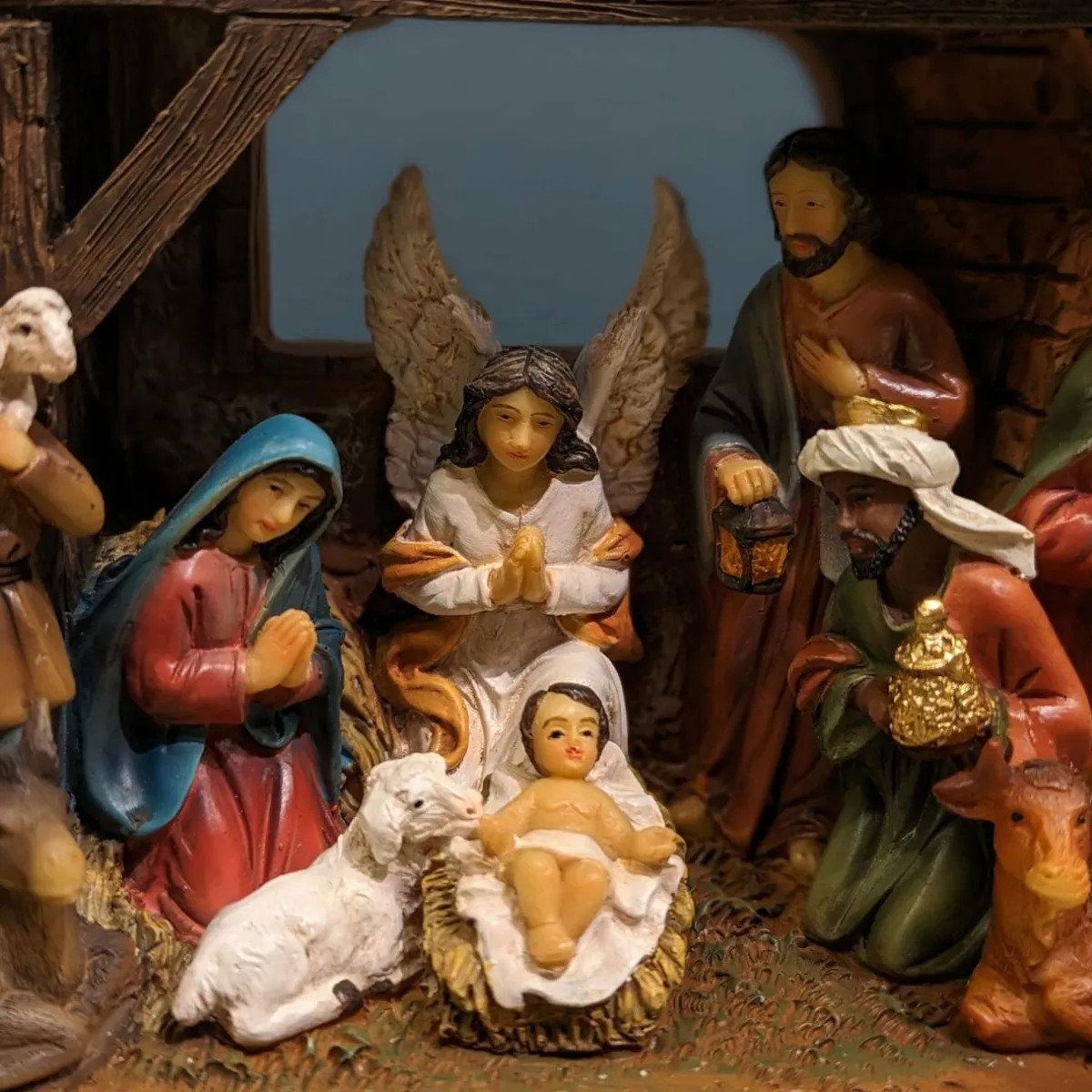 KAEMINGK Crèche de Noël complète et lumineuse (H15 cm) Sainte-Julia Sale